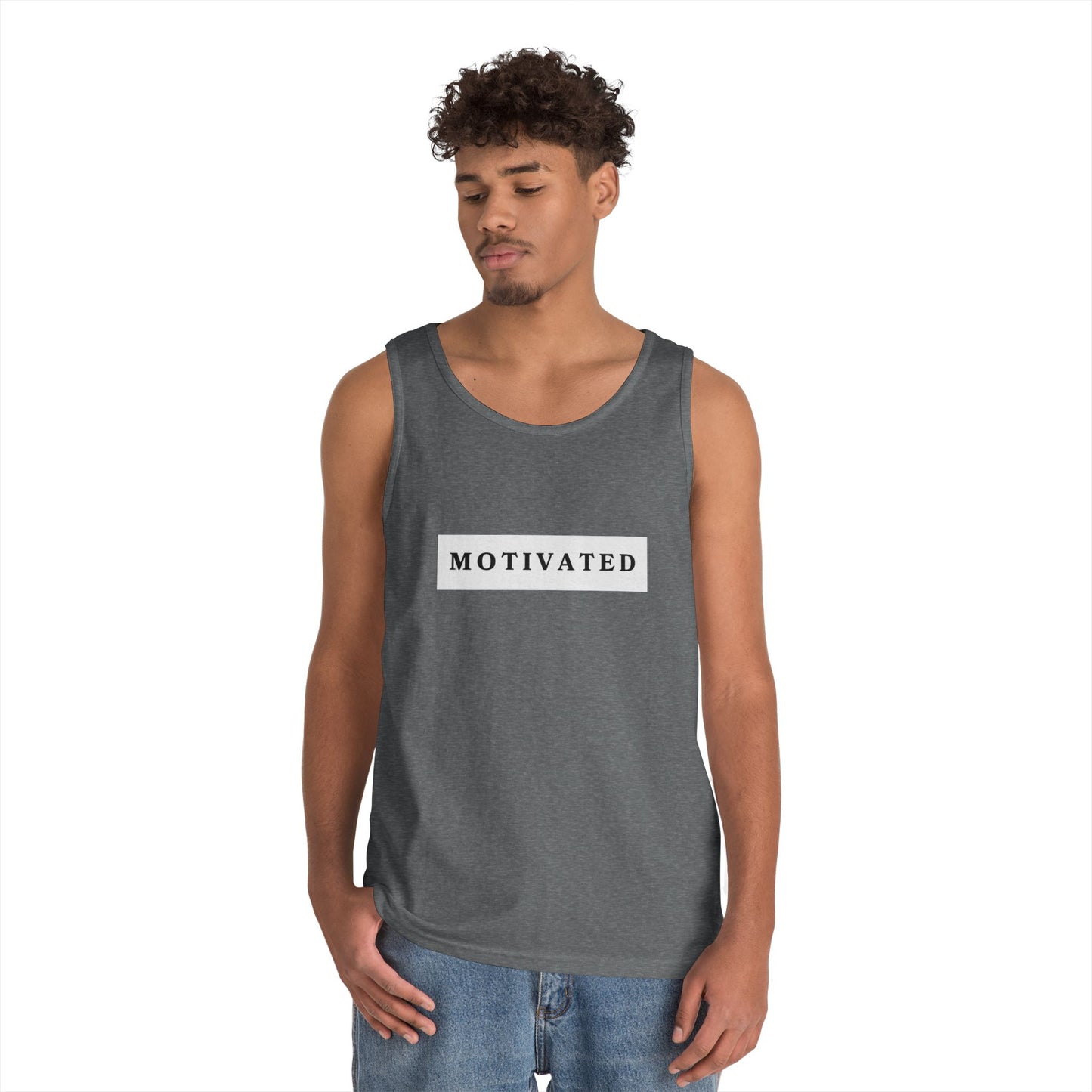 "Motivated" Heavy Cotton Tank Top