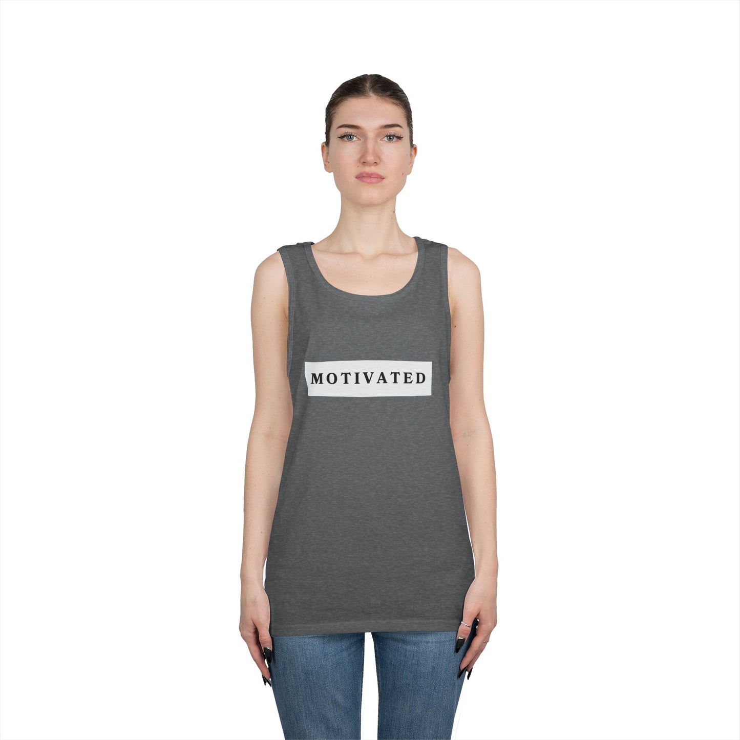 "Motivated" Heavy Cotton Tank Top